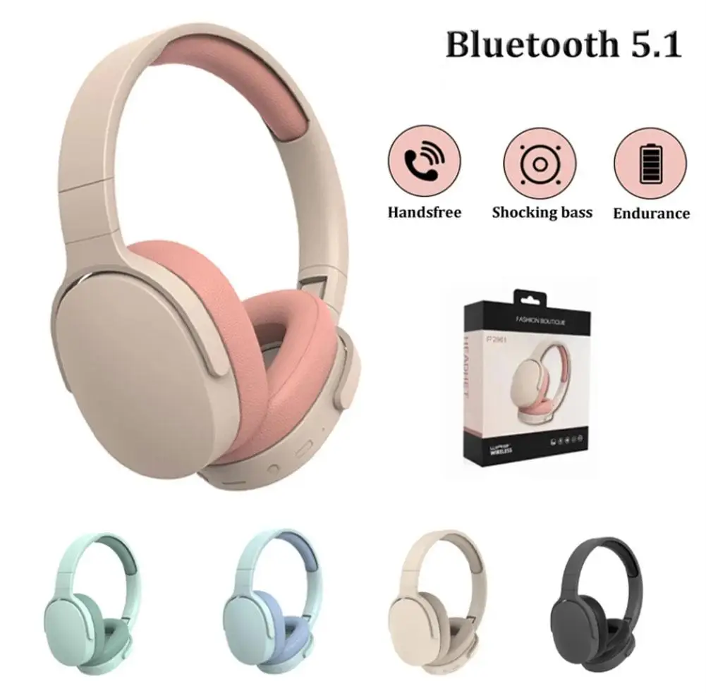 

P2961 Bluetooth-совместимая гарнитура; Наушники-вкладыши; Стерео сабвуфер; Игровые наушники; TF/AUX музыкальный плеер с микрофоном