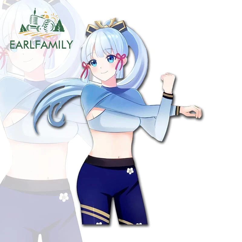 EARLFAMILY 13 см x 10,8 см для Genshin Imapct Kamisato Ayaka Автомобильная Наклейка виниловая Автомобильная оболочка наклейка окклюзия царапина индивидуальный Декор