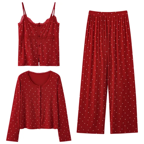 ElyraLux женский пижамный комплект 3 предмета