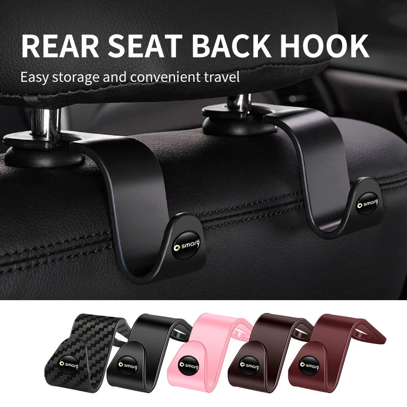 

Car Seat Headrest Hooks Auto Back Seat Storage Organizer Holder For Smart Fortwo 451 450 453 EQ Forfour Coupe Cabrio Crossblade