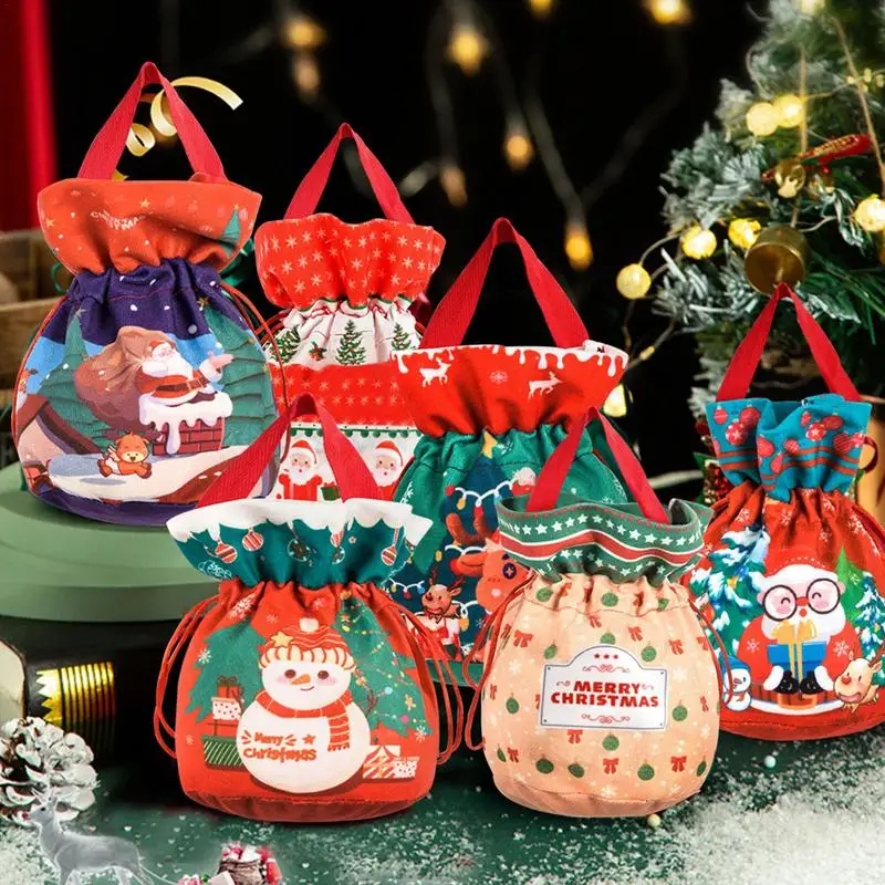 Сумки для конфет изысканные упаковочные пакеты 7 шт. мягкие многоразовые