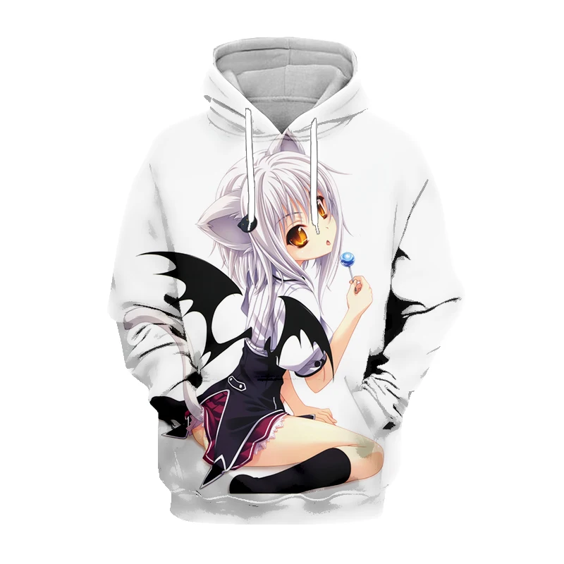 2023 Spring New Women's Sweater Harajuku 3D Anime Print Hoodie Men's and Women's Sweatshirt Fashion Cool Pullover Plus Size