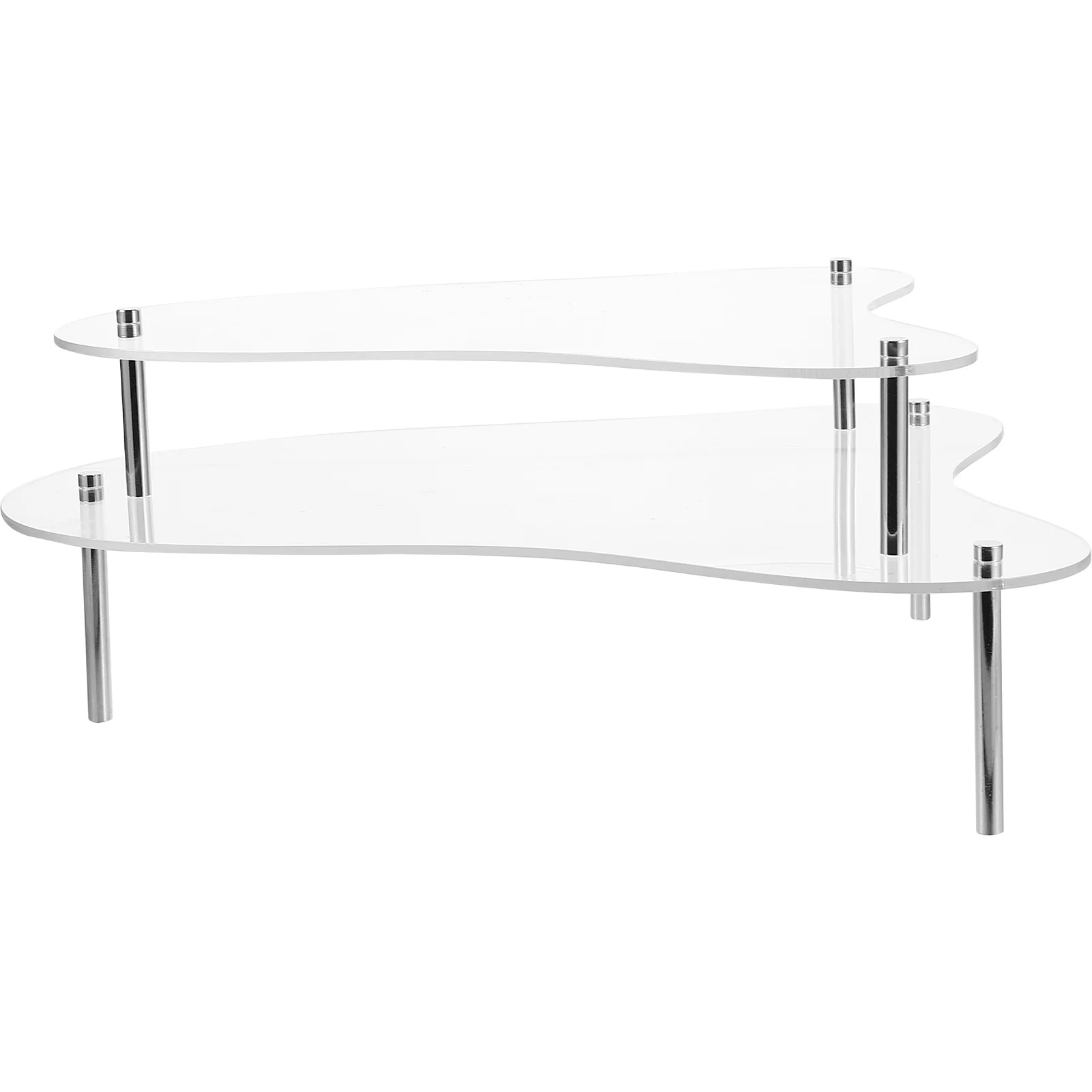 

1 Set Clear Cake Display Stands Acrylic Cupcake Display Riser Desktop Figurine Display Rack