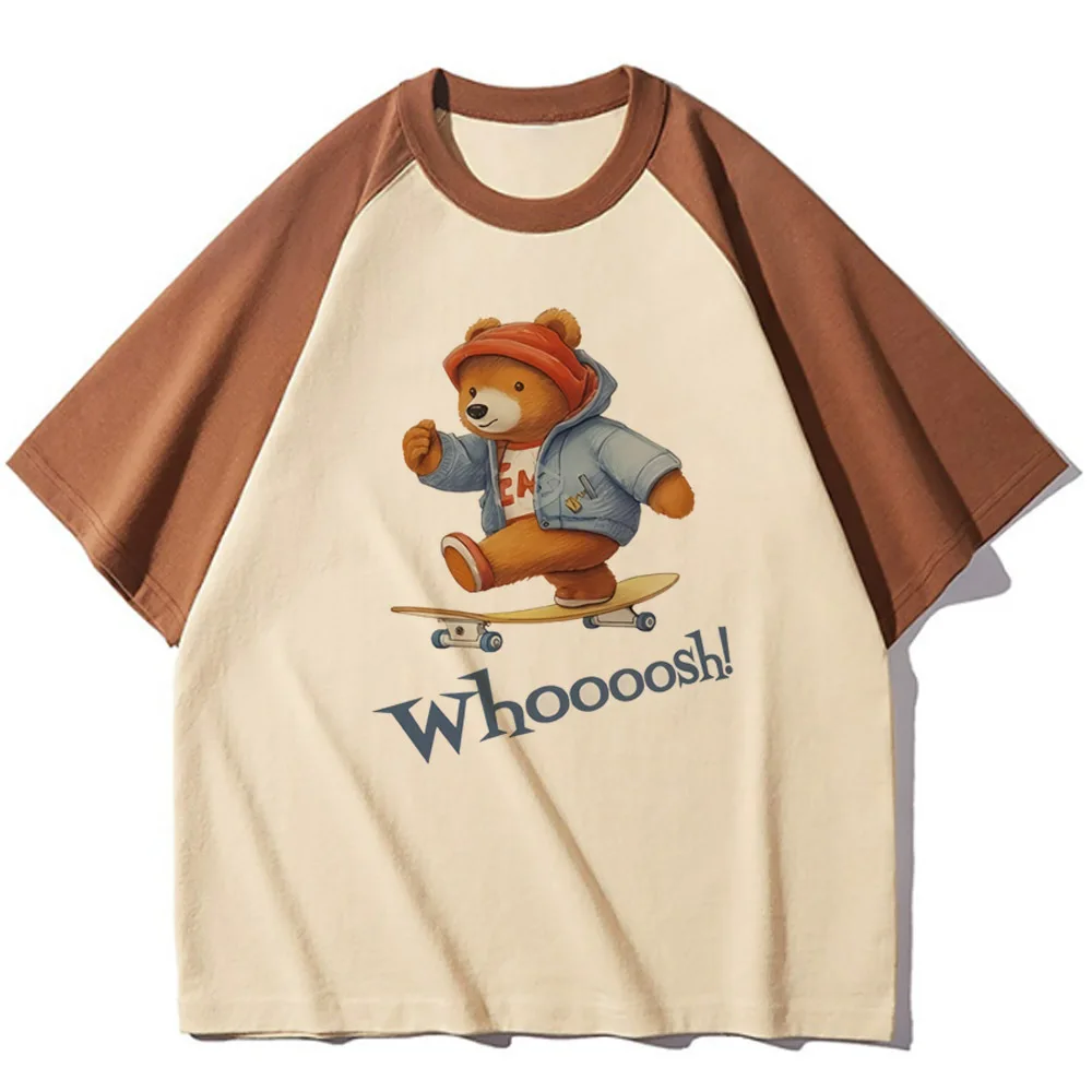 Футболка с медведем женская психоделическая уличная одежда в стиле Харадзюку