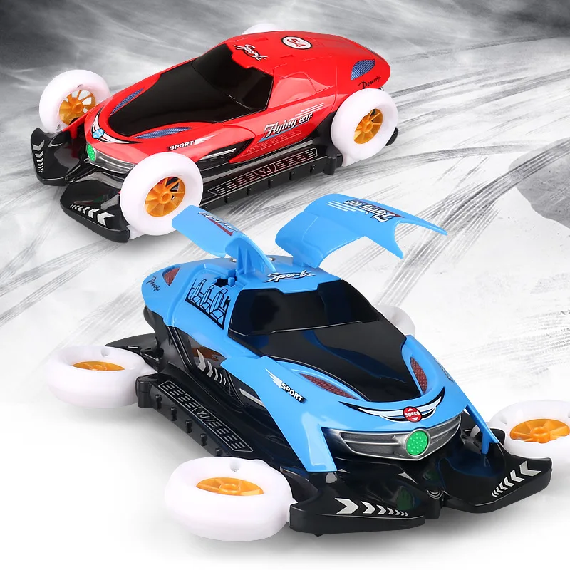 

Electric Universal Rotating Stunt Car Vehicle Transform Double Sided 360° Rotating Racing Car With Light Music Toy For Boys Gift