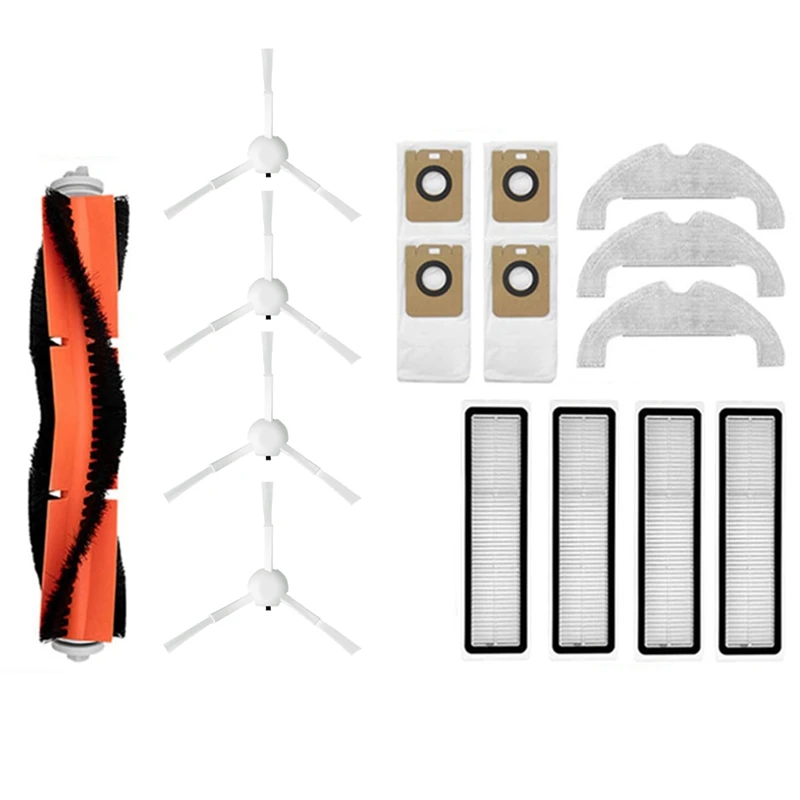 

16PCS Suitable For Xiaomi Mijia STYTJ05ZHM Sweeping Robot Accessories Mop Main Brush Side Brush Filter Screen Dust Bag