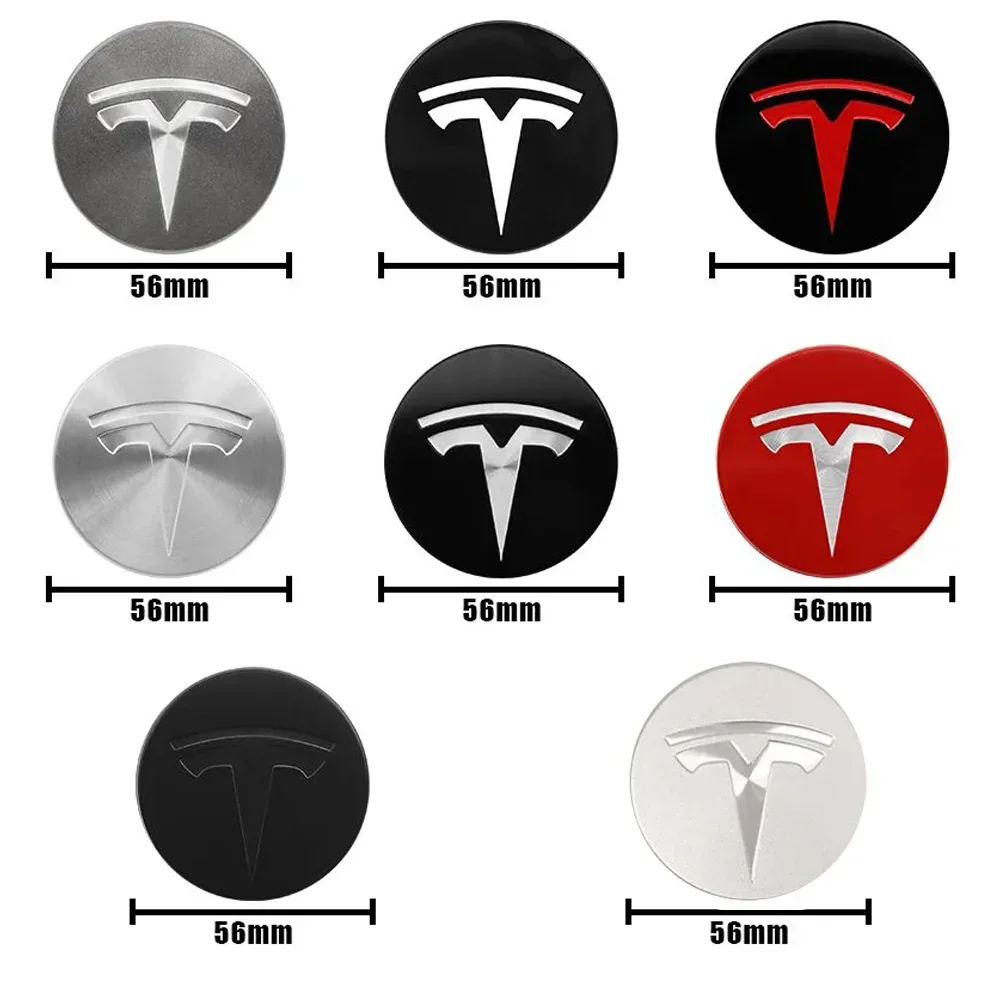 Фото Наклейки на колесные диски Tesla (Model 3, Y, S, X) с логотипом, 4 шт., 56 мм, высококачественные, персонализированные, аксессуары для авто №5