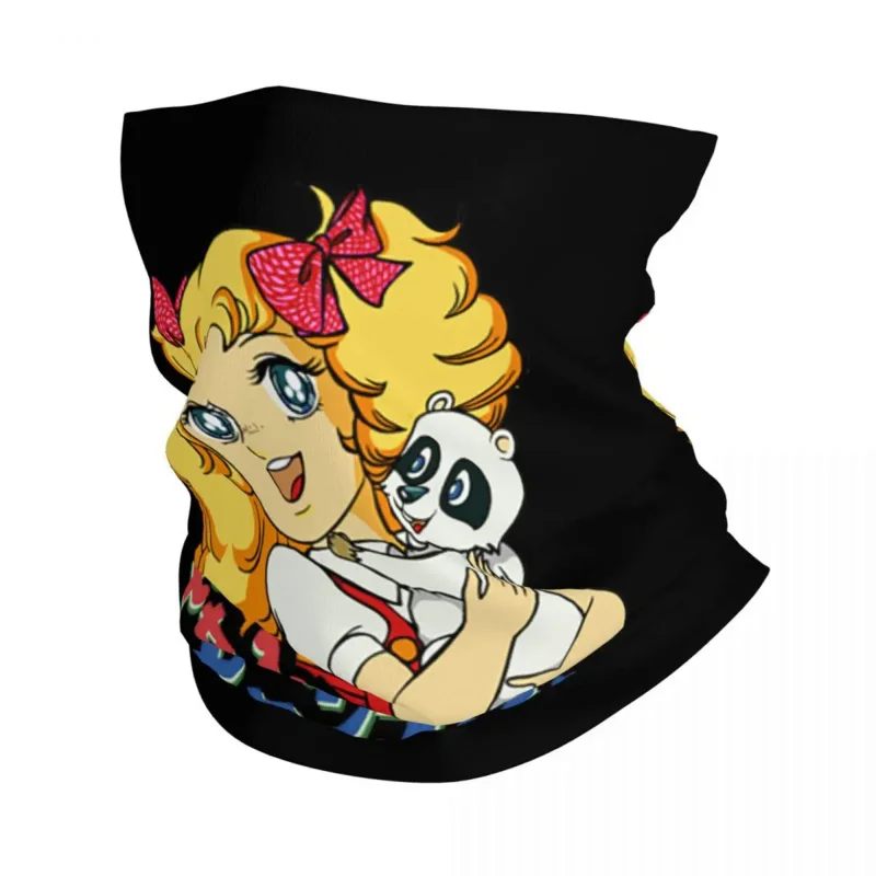

Бандана карамельного цвета в стиле аниме 80-х, шейный платок с принтом кавайной манги, Балаклава, шарф, головной убор для рыбалки для мужчин и женщин, для взрослых, зима