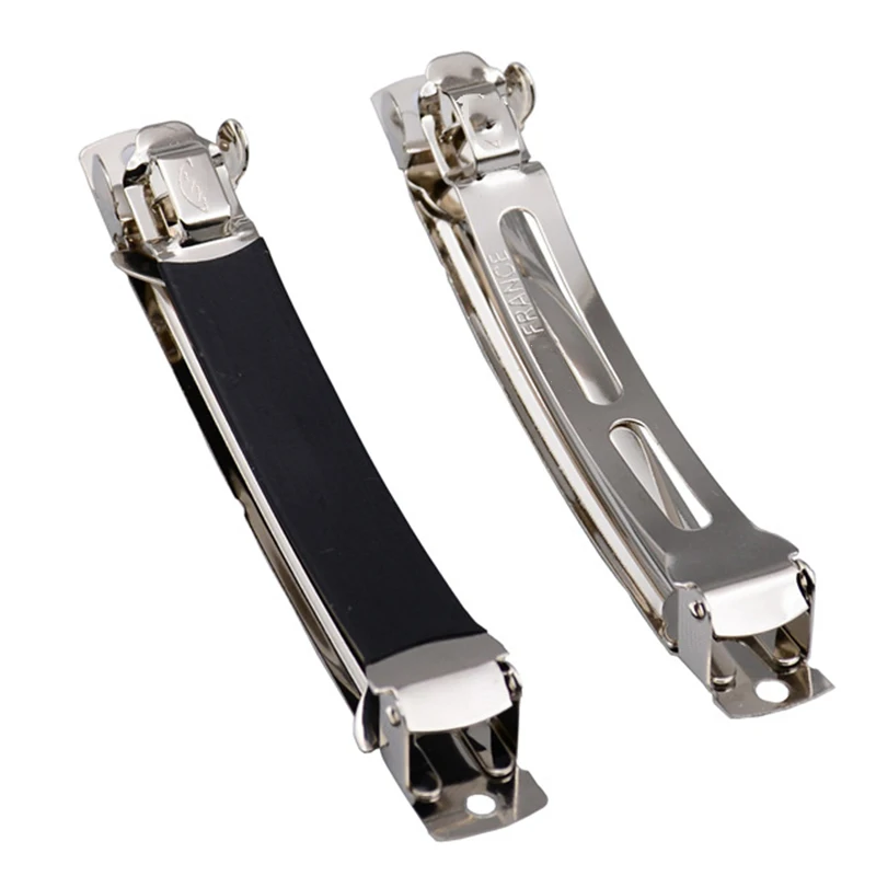 

10Pcs French Barrette Style Spring Hair Clips Blank Automatic Clip Blank Bow Base For Jewelry Making DIY Hairpins Accessories