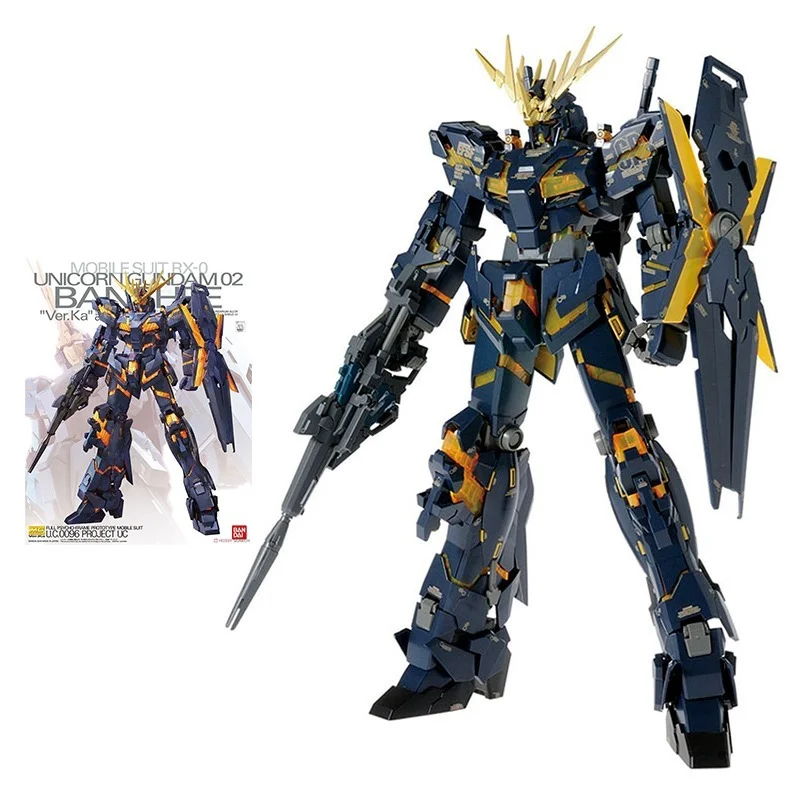 Anime Figure Mg Unicorn Gundam 02 Banshee Norn Ver.ka Action Figures Toys Collectible Gifts For Children