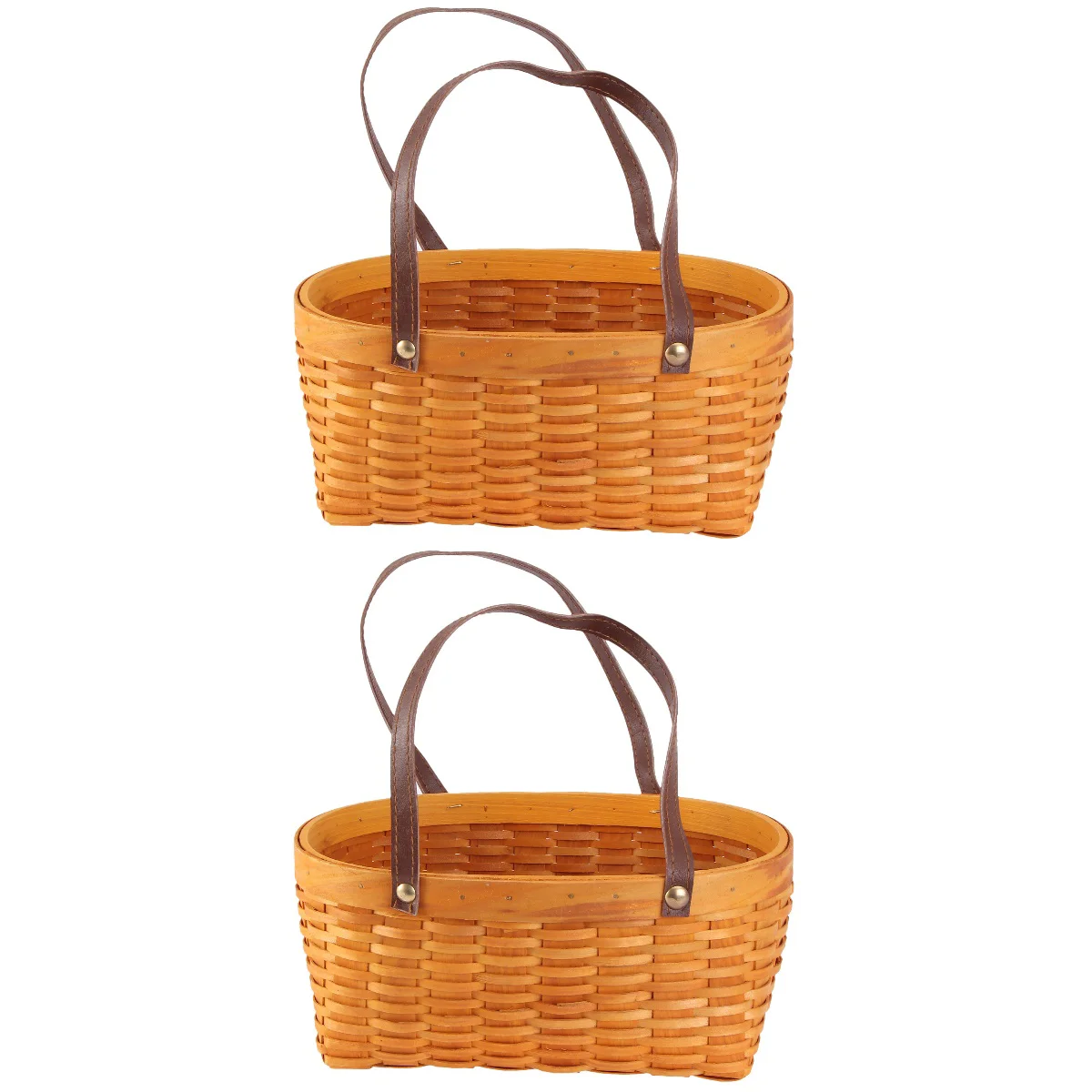 

Basket Storage Rattan Baskets Flower Picnic Wicker Straw Tote Market Rustic Empty Fruit Woven Wedding Candy Hamper Decorative