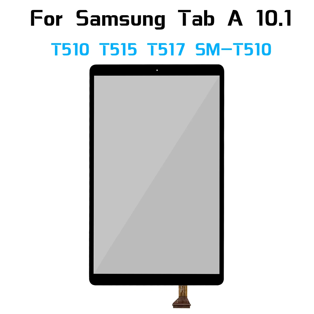 

New 10.1'' For Samsung Galaxy Tab A 10.1 T510 SM-T510 T515 LCD Outer Touch Screen Glass Digitizer Sensor With OCA Glue Laminated