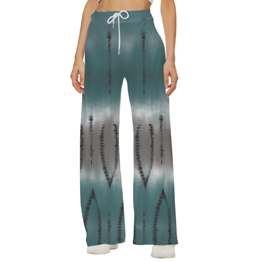 

Women Solid Color Printing Bottoms Sweatpants Wide Leg Pants Trousers High Waist Women Casual Female Trousers Streetwear