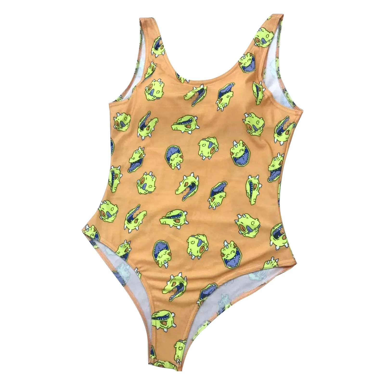 

Halter All-In-One Swimsuit Push-Up Women's S-XL Swimwear Printed Beachwear Swimwears Tankinis Set