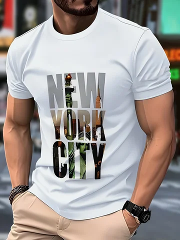 Мужская футболка New York City из полиэстера