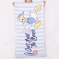 Disney Cotton Bath Towel Stitch Mickey Minnie Donald Duck Daisy Beach Towel Swimming Towel  Cartoon Boy Girl Baby Gift 60x120cm