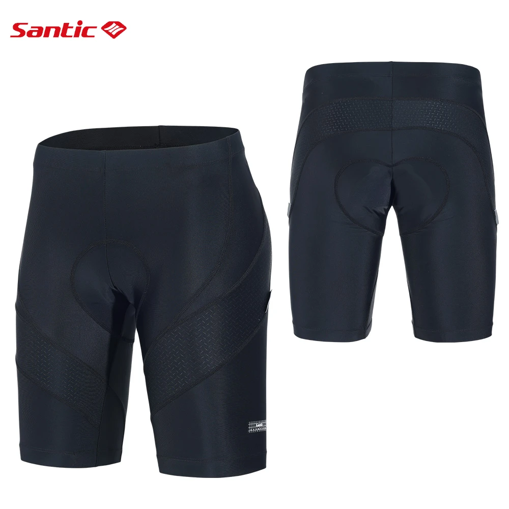 

Мужские велосипедные шорты Santic, летние велосипедные шорты с подкладкой 4D, противоударные дышащие светоотражающие велосипедные трико