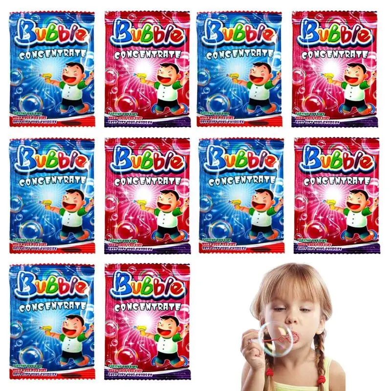

Hot 10pcs 100ML Concentrate Bubbles Liquid Soap Water Bubble Accessories