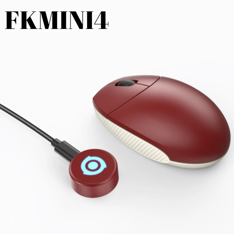 Беспроводная мышь FKMINI4 изготовленная на заказ PAW3395 легкая трехрежимная игровая с