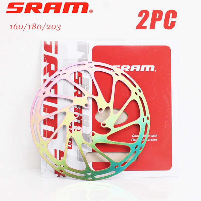 

Тормозной ротор SRAM для велосипеда, ручные тормозные роторы из нержавеющей стали 160 мм 180 мм 203 мм, Гидравлический тормозной ротор, запчасти дл...