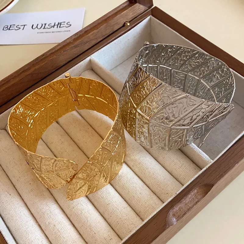 Металлический Открытый браслет NISHIZAWA в виде листьев европейский и американский с