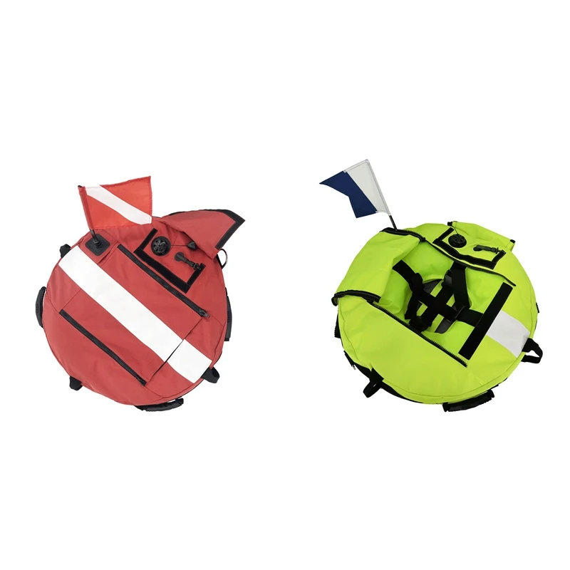

Visible Diving Buoy Inflatable Float Spearfishing Buoy Scuba Diving Surface Marker Diving Equipment 75X22 Cm