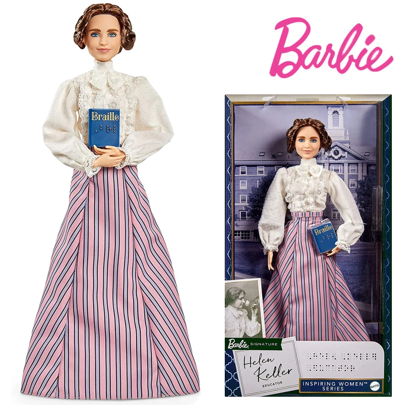 

Original Barbie GTJ78 Helen Keller Pop Inspiring Women Wear Blouse And Skirt Gift For Children Birthday Gift Collectors Toys