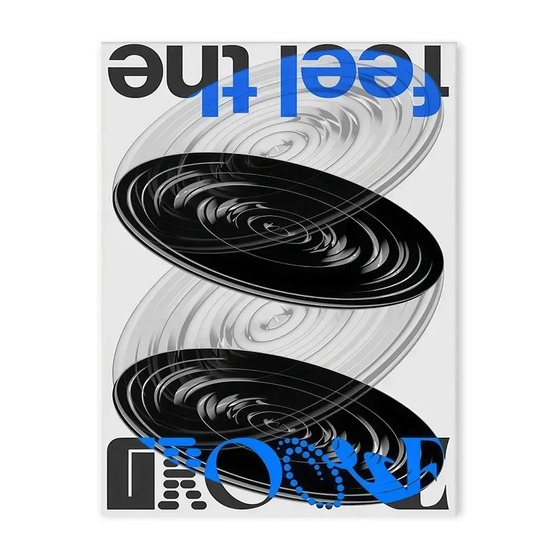 

Абстрактная печать на холсте MDNG Серый