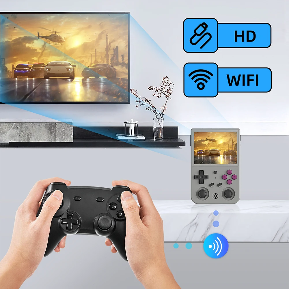 Ручной игровой плеер ANBERNIC RG353V 3 5 дюйма 640*480 встроенный 20 симулятор ретро-игра с