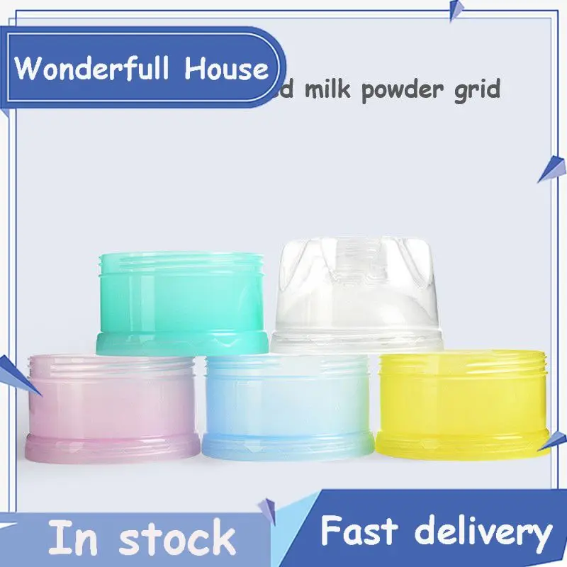 

3 / 4 Layers Bear Style Portable Baby Food Storage Box Essential Cereal Infant Milk Powder Box Toddle Snacks Container