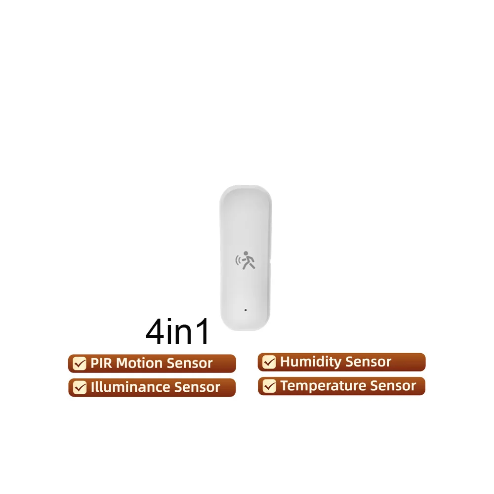 

Датчик Движения Tuya Zigbee 2-в-1/4-в-1 С Радарным Датчиком Миллиметрового Диапазона, Датчиком Освещенности