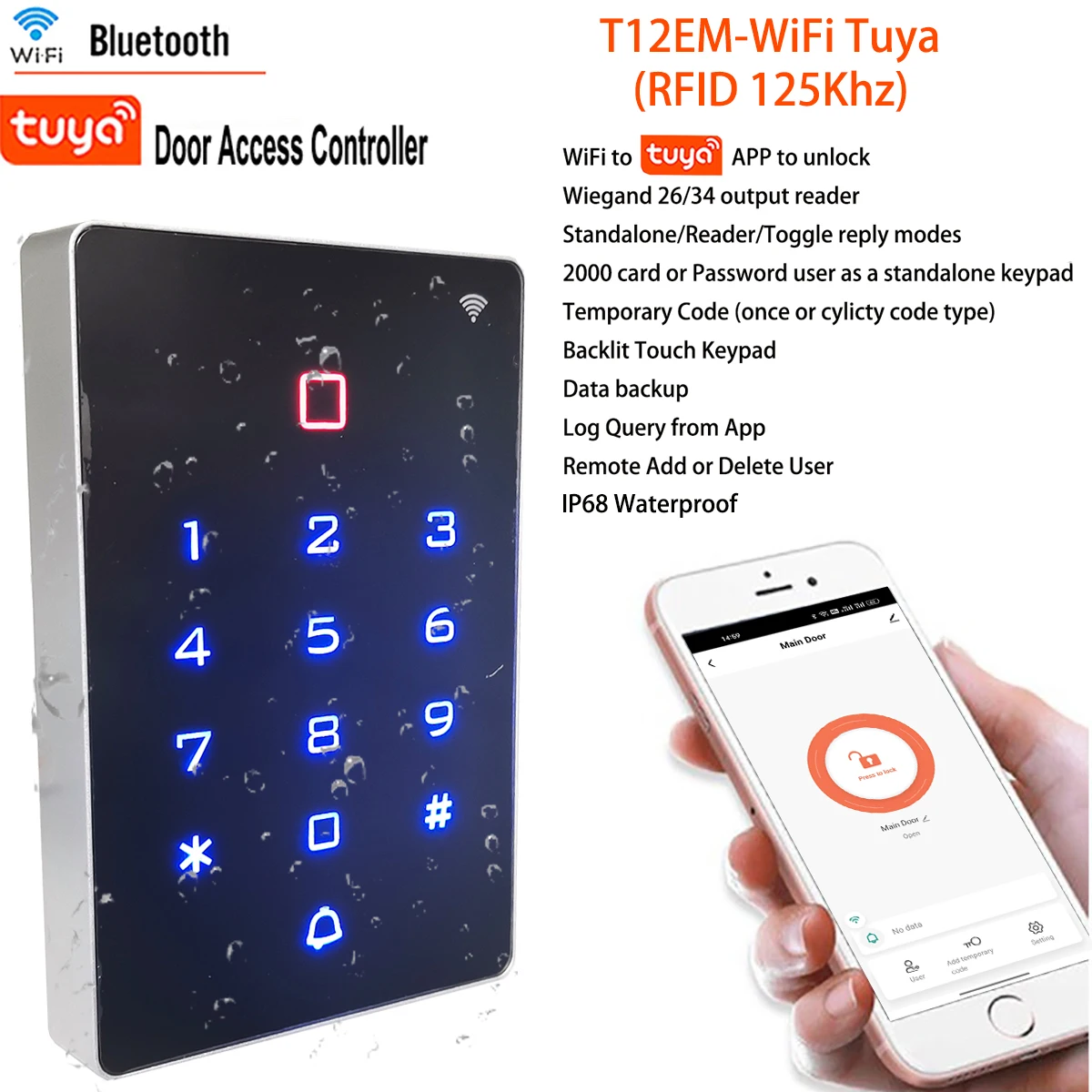 

Бесконтактный дверной замок gzpzdp T12-II