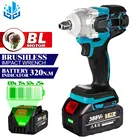 Электрический ударный гайковерт 388VF, 18 в, бесщеточный гайковерт, перезаряжаемый, 12 дюйма, электроинструменты для аккумулятора Makita 18 в