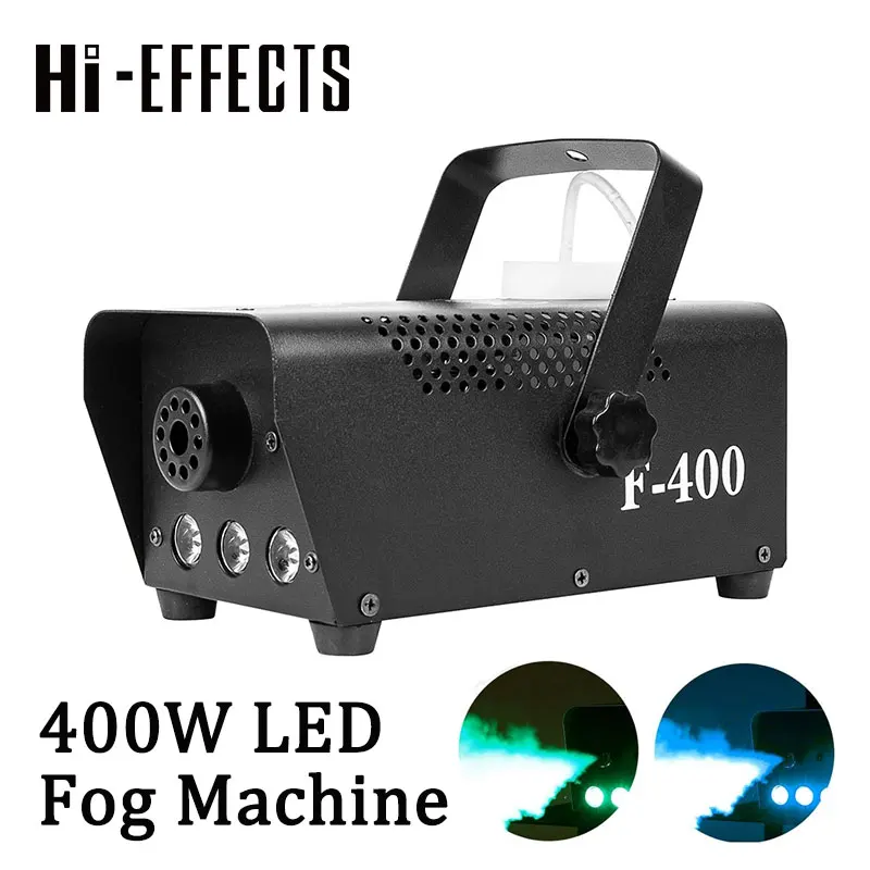 

Светодиодная мини-дымовая машина, 400 Вт, беспроводная дымовая машина для вечерние ринки, свадьбы, сценический эффект, портативная лампа