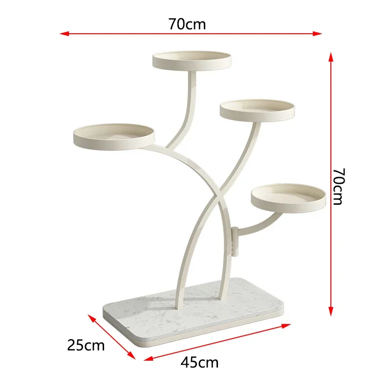 Напольная полка для гостиной балконная вешалка цветов колесо железный держатель