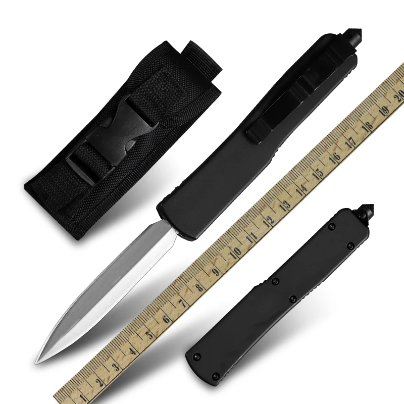 

Автоматический нож из цинкового сплава и алюминиевого сплава, складной клинок из стали D2, для альпинизма, походов, приключений в джунглях