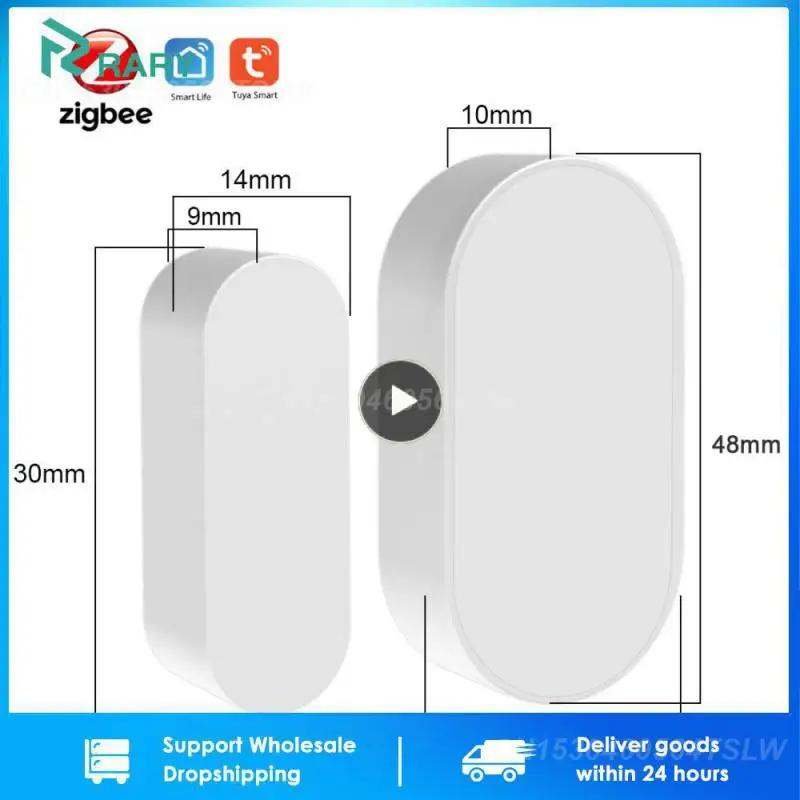 

Tuya Smart Smart Security Alarms Door Window Magnetic Sensor Real-time Alexa Wireless Door Detectors Zigbee Google Home