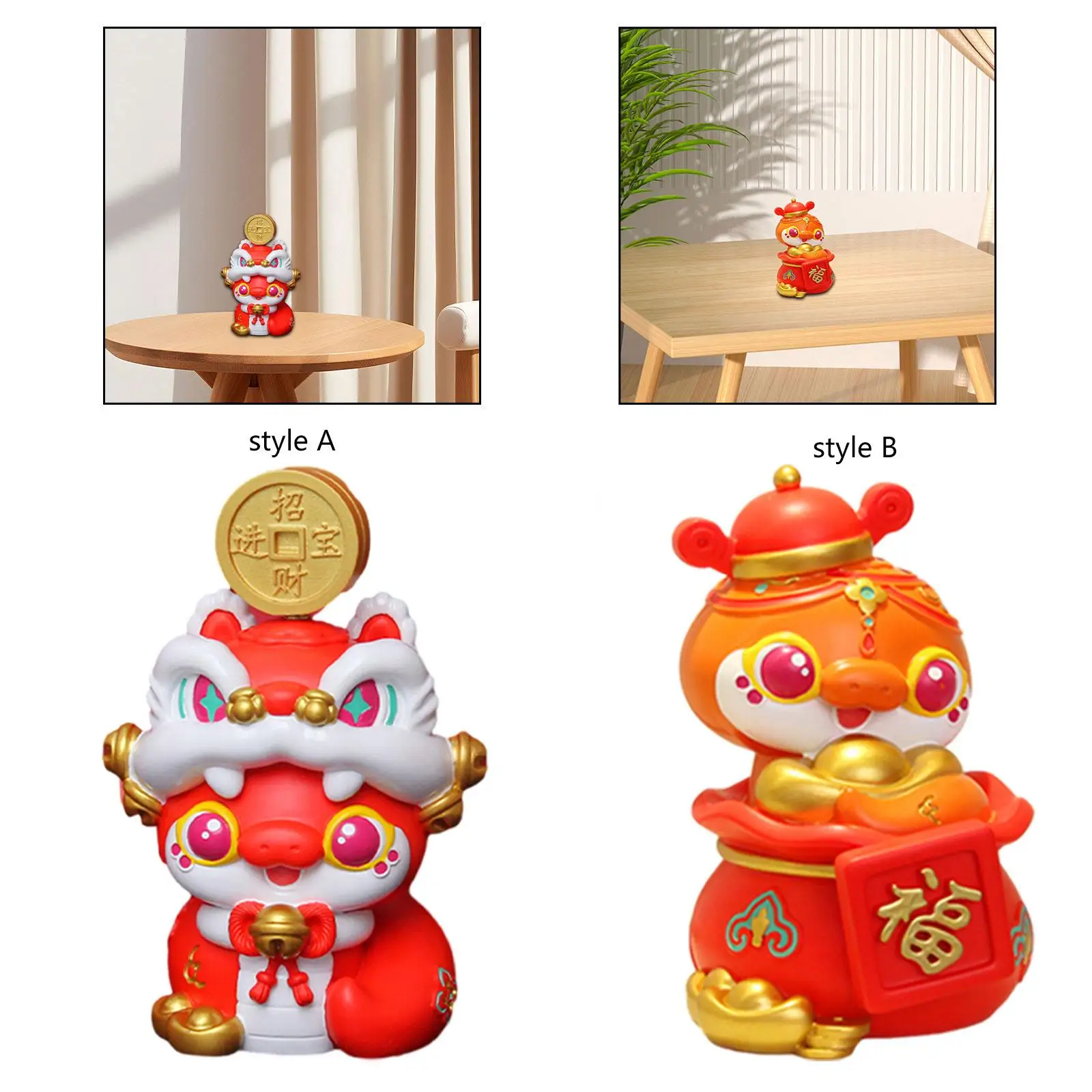 Монета Money Bank Фигурка из смолы Гостиная животного Змея Копилка