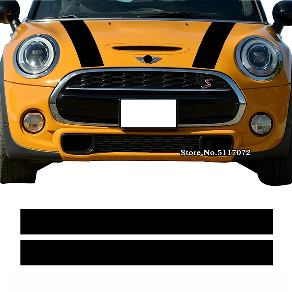 

Car Hood Bonnet Stripes Engine Cover Vinyl Decal Stickers for Mini Cooper R50 R52 R56 R57 F55 F56 Countryman R60 F60 Accessories