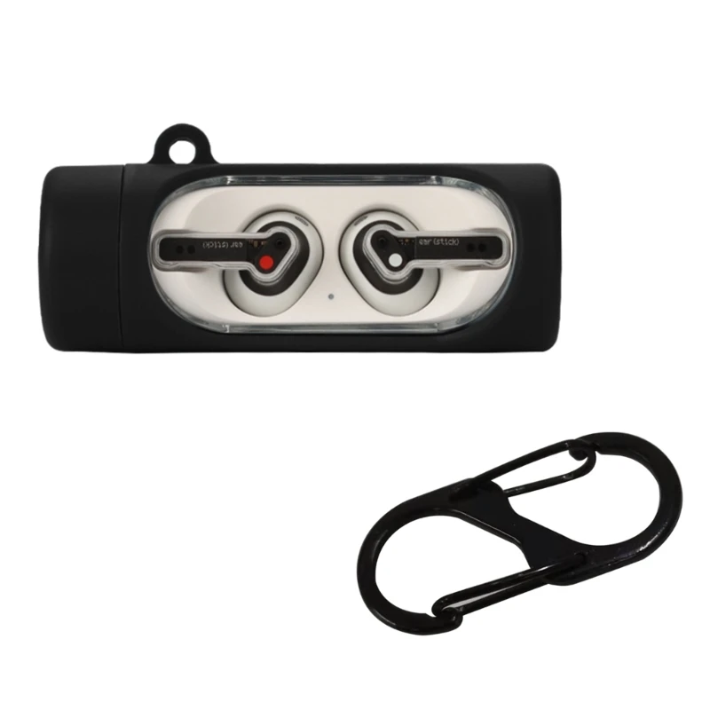 For Nothing Ear Stick Case Bluetooth-compatible Headset Protective Cover Soft Silicone Earbuds Cover Anti-dust with Hook