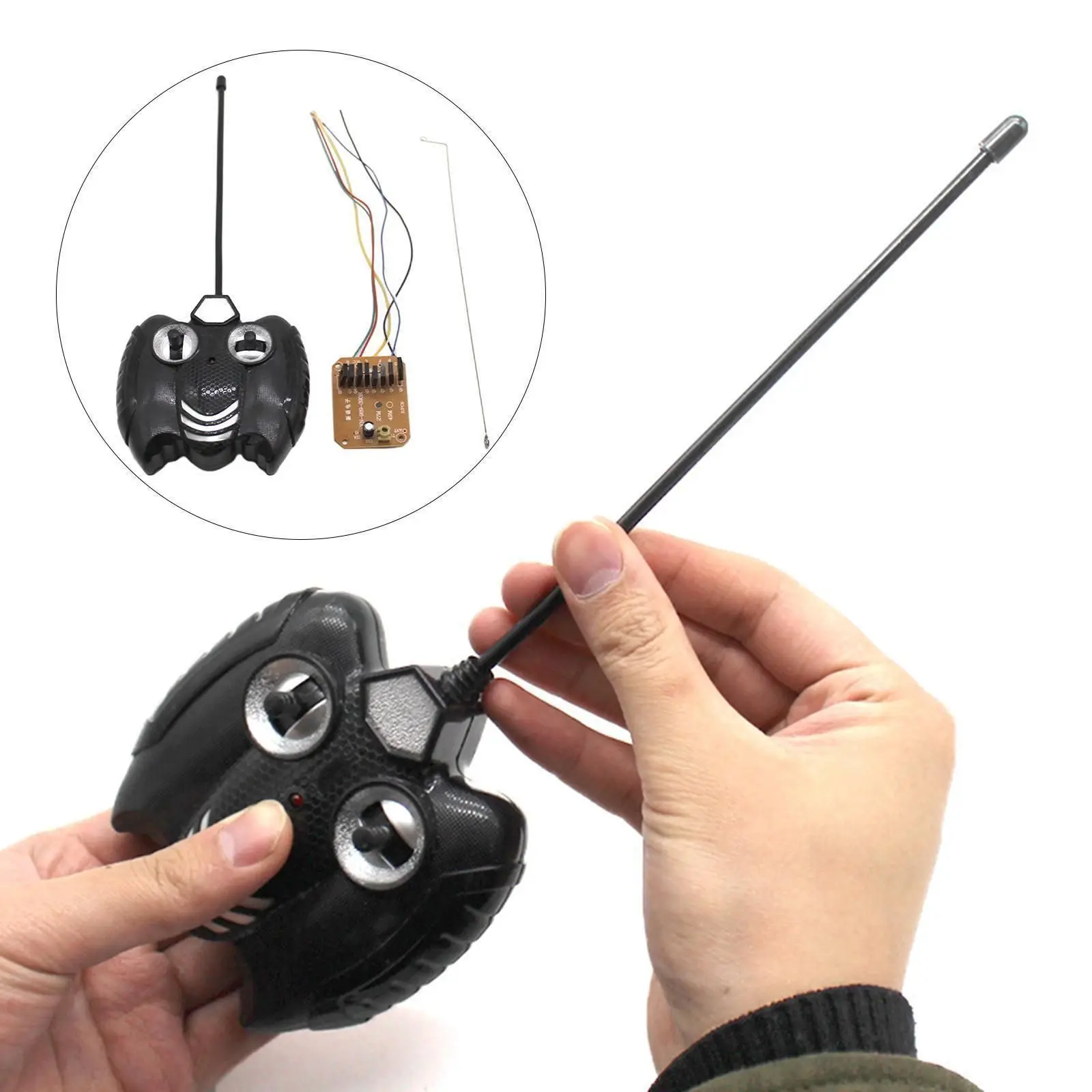 

High Quality 27MHz 4 Channels 20M Controlling DIY RC Toys Remote Controller Distance Transmitter High Power Receiver