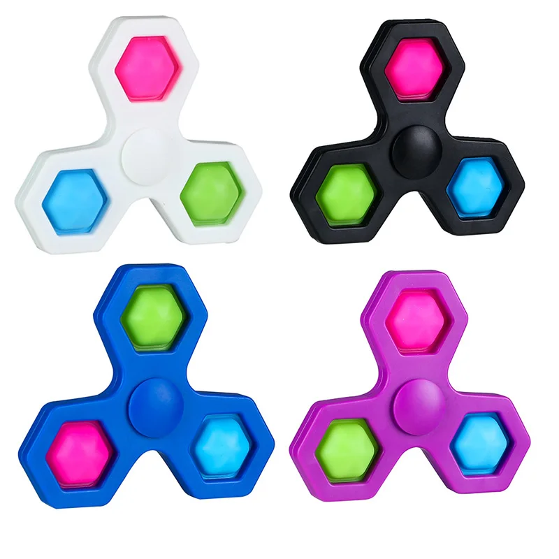 

Geometric Hexagon Bubble Spinner Fidget Toy Reliver Stress Antistress Toys Adults Kids Fingertip Sensory Toys