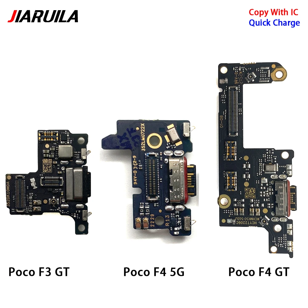 Плата USB для зарядного порта гибкий кабель соединительные детали Xiaomi Poco F3 F4 X3 X4 GT M5