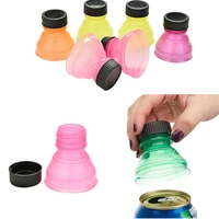 6pcs plastic drinking bottle caps soda saver toppers reusable beer beverage can cap flip bottle top lid protector snap on