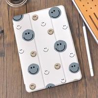 smile painting 2021 ipad case with pencil holder for ipad air 4 mini 6 pro 11 12 9 10 5 coque 10 2 8th generation 9th 7th 6th 5