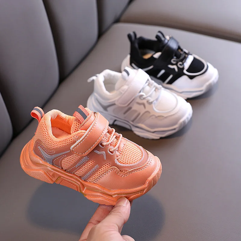 

Size 21-30 Baby Toddler Shoes for Boys Girls Breathable Mesh Little Kids Casual Sneakers Non-slip Children Sport Shoes