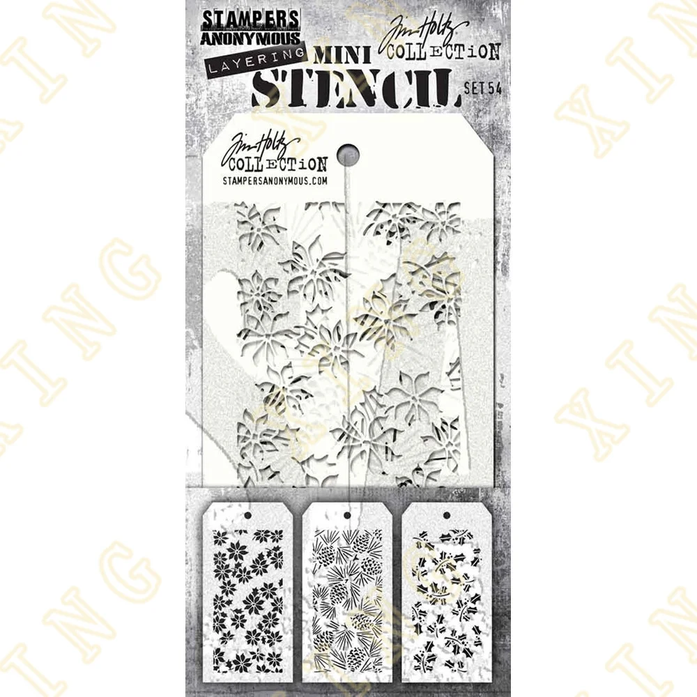 

Mini Stencil Set Diy Embossing Paper Card Template Craft Layering Stencils for Walls Painting Scrapbooking Stamp Album Decor