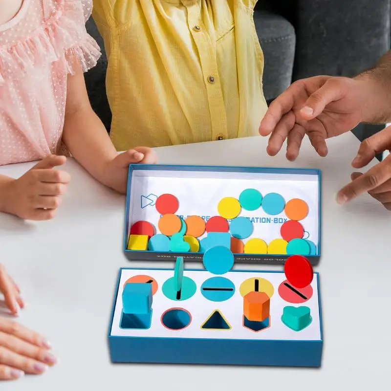 Игрушки для сортировки цветов деревянные игрушки-сортировщики форм блоки с