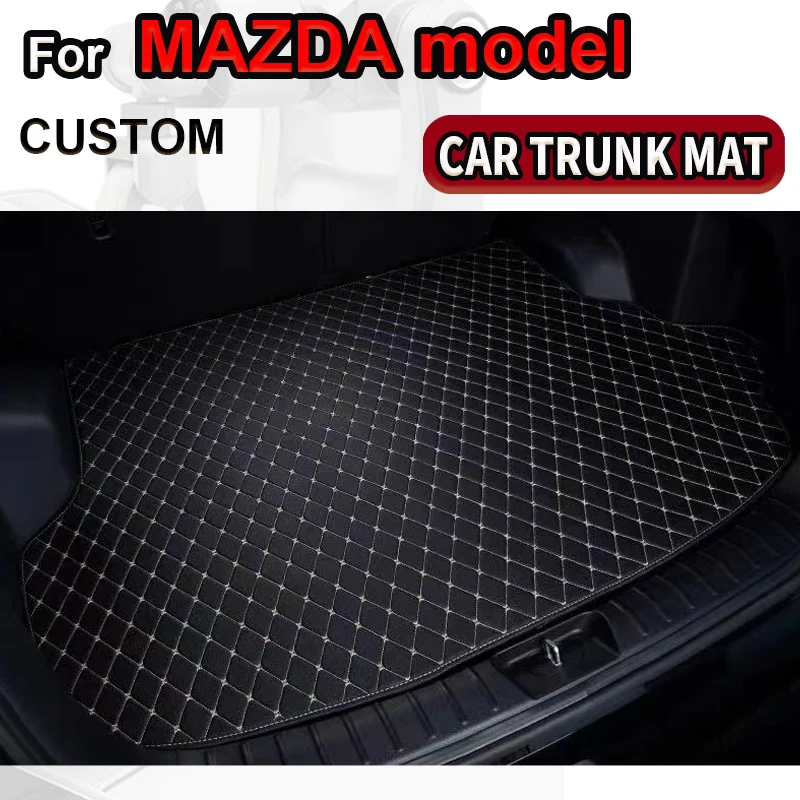 Custom car trunk mat for MAZDA Mazda 2 3 5 6 BT50 CX-3 CX-5 CX-7 CX-8 CX-9 MX-5 RX8 CX-30 Tribute millenia Car Accessories