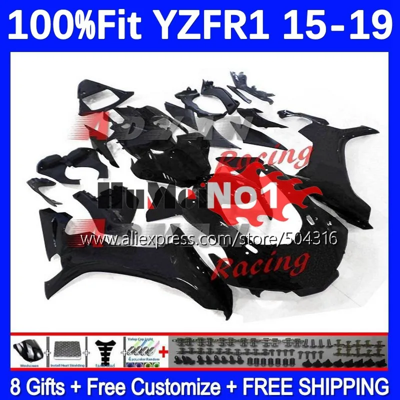 

Инъекция для YAMAHA YZF R1 R 1 1000 YZFR1 15 16 17 18 19 165MC.13 YZF-R1 YZF1000 2015 2016 2017 2018 2019 обтекатель глянцевый черный